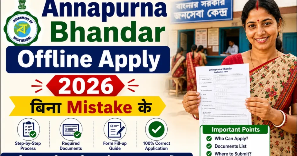 Annapurna Bhandar Offline Apply 2026, बिना Mistake के
