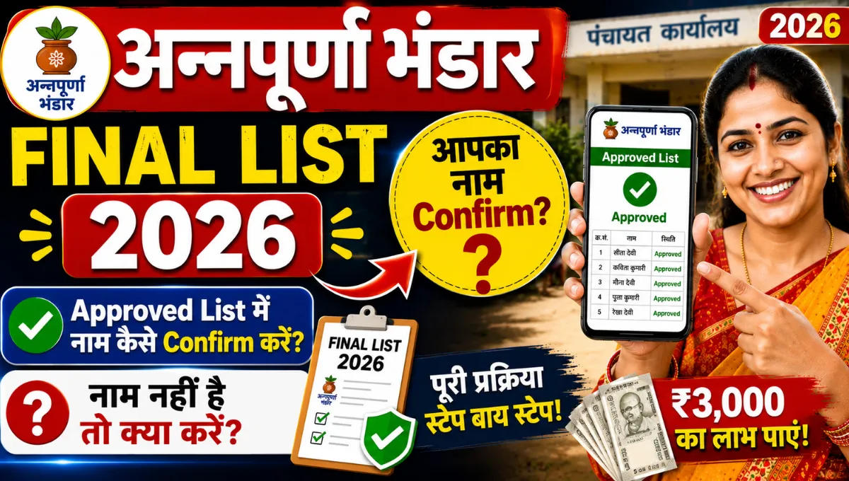 Annapurna Bhandar Final List 2026, Approved List