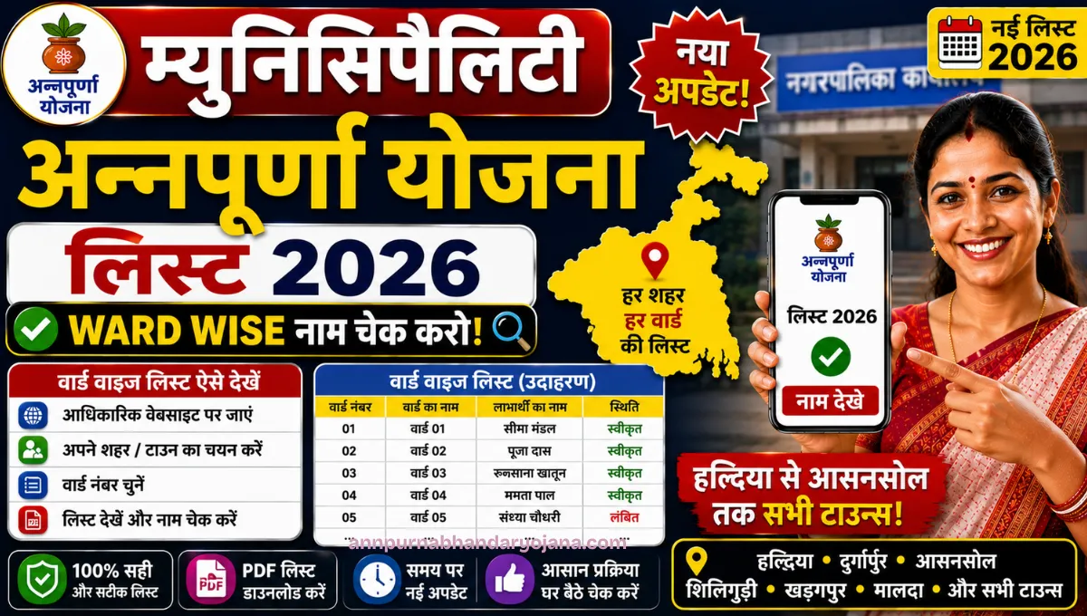 Municipality Annapurna Yojana List 2026 Ward Wise Naam Check Karo